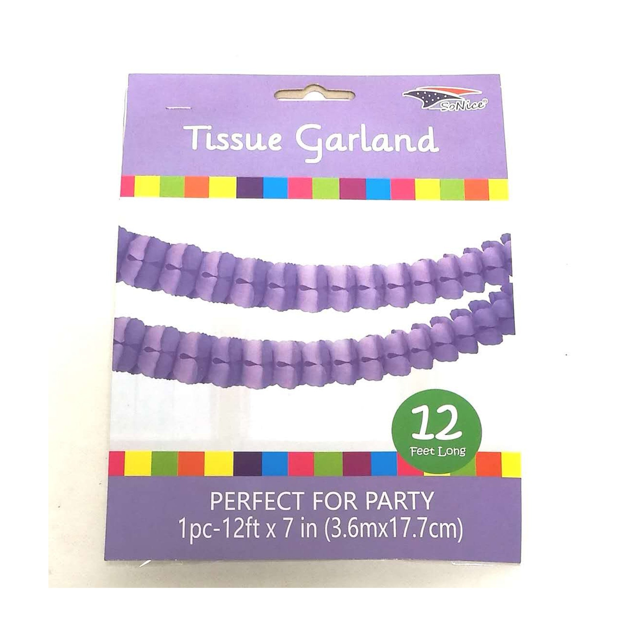 12Ft Tissue Garlans Lavender